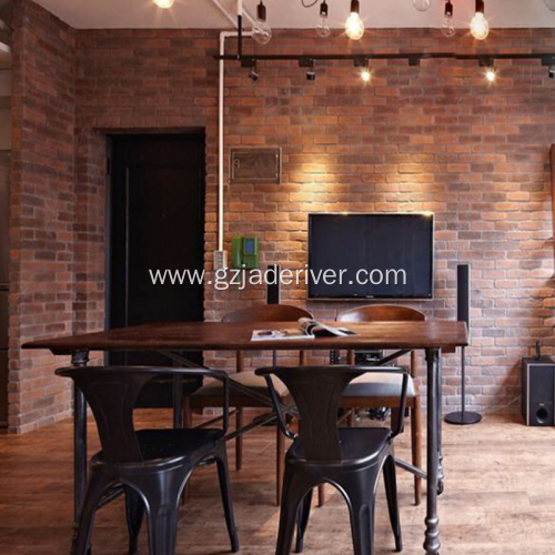 Background Stone Of Red Brick Artificial Stone Restaurant